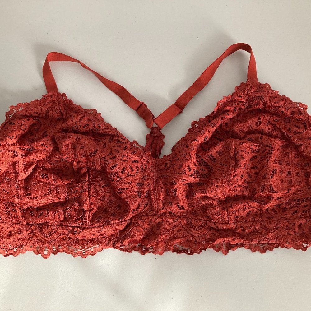 Auden Vermillion Red Bralette Size 4X
